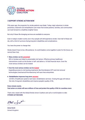 Your letter of support